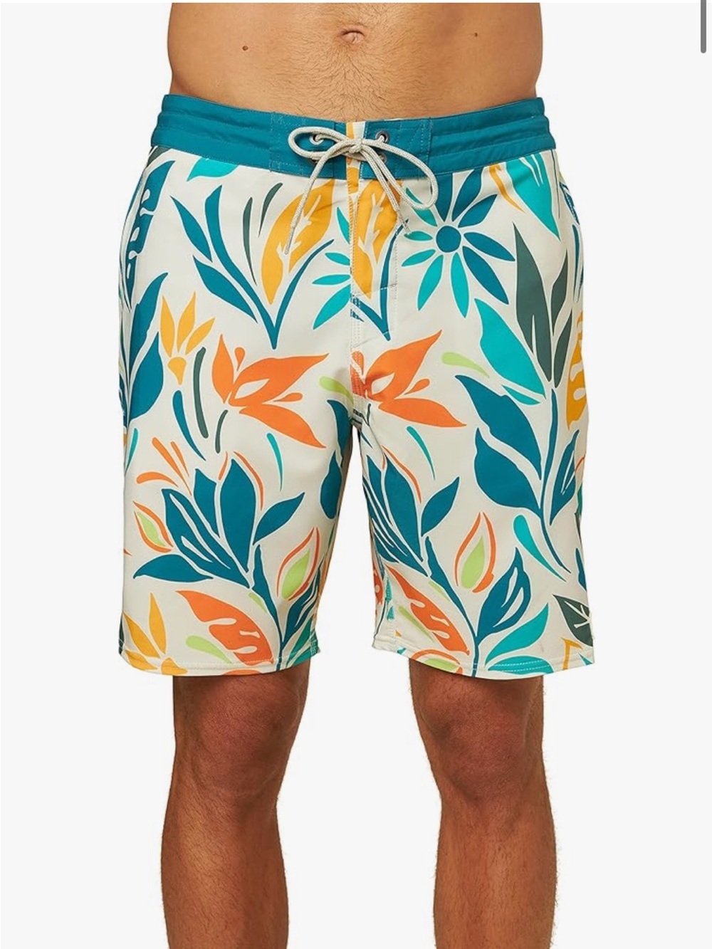 O’Neill Sol Cruzer Men's Tropical 19” Board Shorts Size 33 NWOT